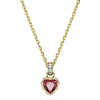 Swarovski Chroma Pendant, Heart, Red, Gold-tone Plated - 5648750