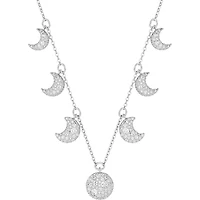 Swarovski  Luna choker, Moon, White, Rhodium plated 5666178 - Discontinued