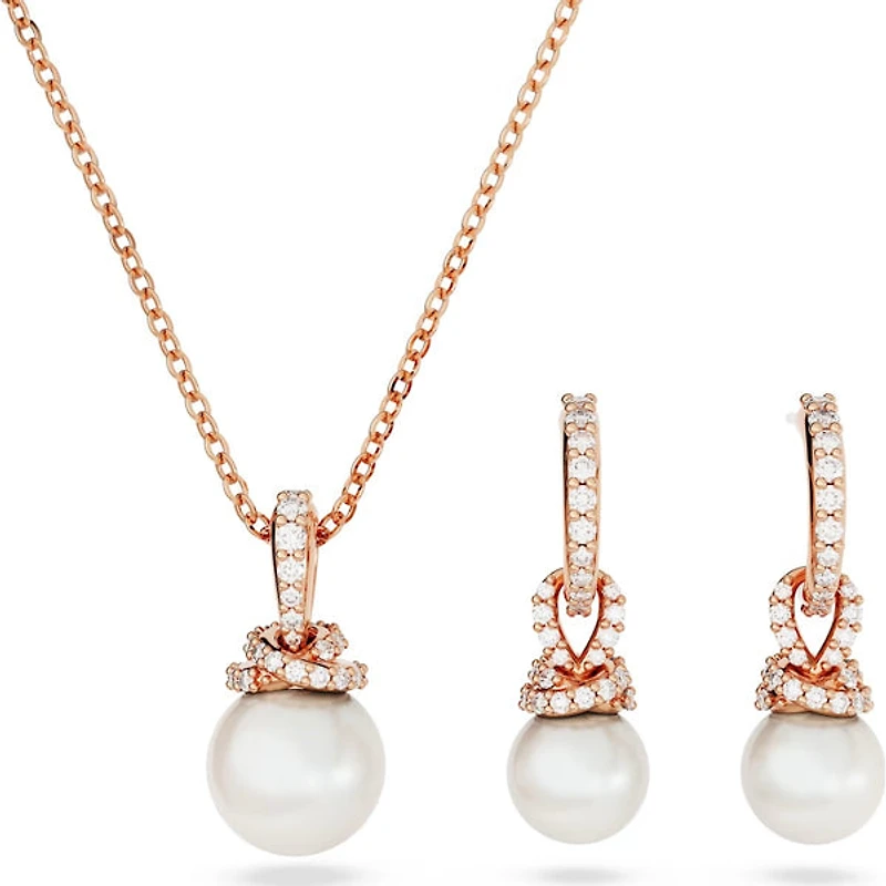Swarovski Originally set, White, Rose gold-tone plated Discontinued - 5672835