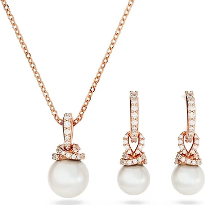 Swarovski Originally set, White, Rose gold-tone plated Discontinued - 5672835