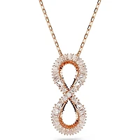 Swarovski -   Hyperbola pendant, Infinity, White, Rose gold-tone plated - 5677623