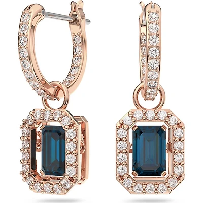 Swarovski - SS UNA Rainbow, Blue Rose Tone Earrings - 5639752