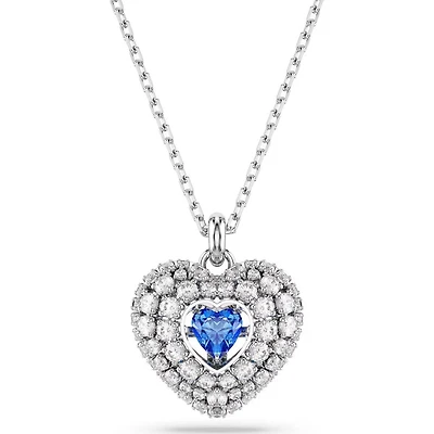 Swarovski -  Hyperbola pendant, Heart, Blue, Rhodium plated - 5680403