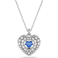 Swarovski -  Hyperbola pendant, Heart, Blue, Rhodium plated - 5680403