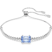 Swarovski Matrix Tennis bracelet, Mixed cuts, Blue, Rhodium plated - 5693412