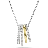Swarovski - Hyperbola pendant, Mixed cuts, White, Mixed metal finish - 5696626