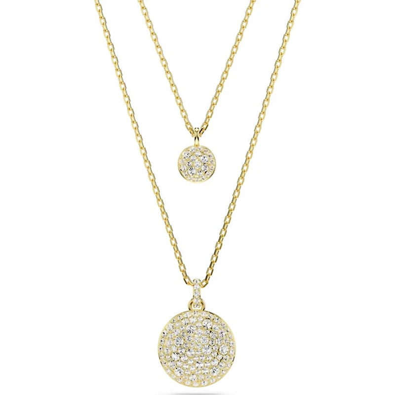 Swarovski Meteora layered pendant, White