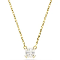 Swarovski - Stilla pendant, Square cut, White, Gold-tone plated - 5693153