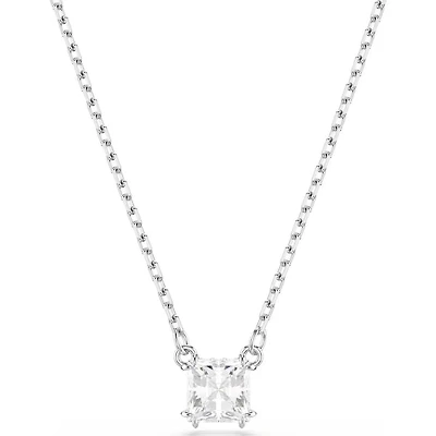 Swarovski - Stilla pendant, Square cut, White, Rhodium plated - 5701903