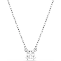 Swarovski - Stilla pendant, Square cut, White, Rhodium plated - 5701903