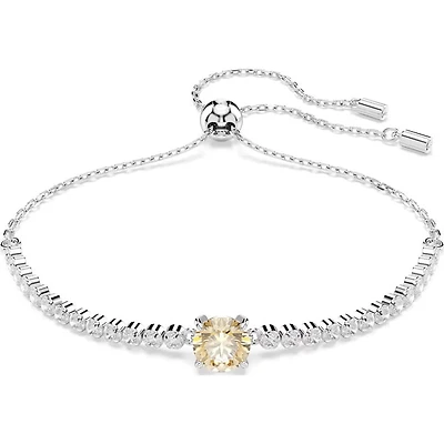 Swarovski Matrix Tennis bracelet, Mixed cuts, White, Rhodium plated 5690694