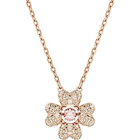 Swarovski - Idyllia pendant, Clover, White, Rose gold-tone plated - 5674211