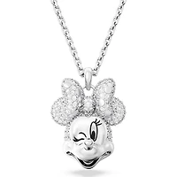 Swarovski Disney 100 - Minnie Mouse pendant, White, Rhodium plated - 5667612 - Discontinued
