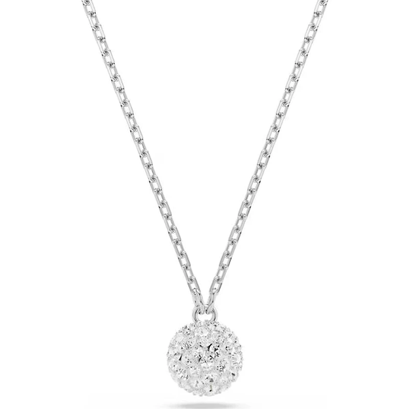 Swarovski - Dextera pendant, Round cut, Sphere, White, Rhodium plated - 5693206