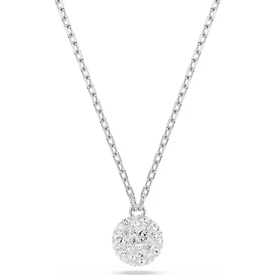 Swarovski - Dextera pendant, Round cut, Sphere, White, Rhodium plated - 5693206