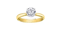 14K Yellow and White Gold 0.524cttw Canadian Diamond Ring - 4