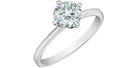 14K White Gold ct Lab Grown Diamond Engagement Ring