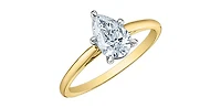 14K Yellow and White Gold Lab Grown Diamond Ring - 4 /