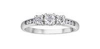 14K White Gold 0.50cttw Diamond Engagement Ring - 4.5