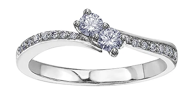 "Together Forever" Diamond Ring - / 14K Yellow Gold