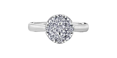 14K White Gold 0.66cttw Diamond Engagement Ring - / 4.5