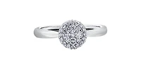 14K White Gold 0.33cttw Diamond Engagement Ring