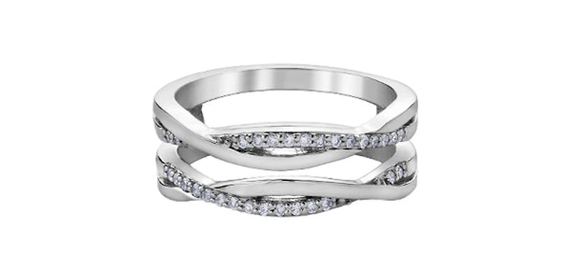 10K White Gold 0.15cttw Diamond Ring