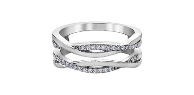 10K White Gold 0.15cttw Diamond Ring