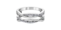 10K White Gold 0.15cttw Diamond Ring