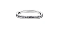 10K White Gold 0.10cttw Diamond Band - / 4.5