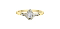 14K Yellow Gold 0.40cttw Diamond Engagement Ring - 4.5