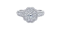 14K White Gold 1.70cttw Canadian Diamond Engagement Ring - 4.5