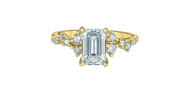 14K Yellow Gold 1.58cttw Lab Grown Diamond Ring - 4 /