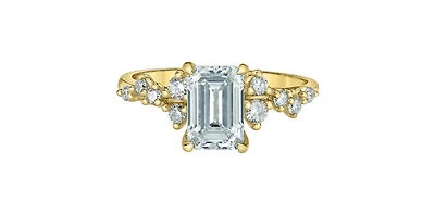 14K Yellow Gold 1.58cttw Lab Grown Diamond Ring - 4 /