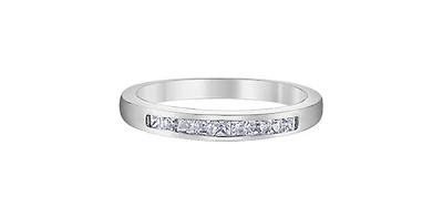 14K White Gold 0.25cttw Princess Cut Diamond Ring - /