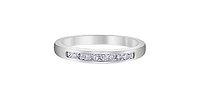 14K White Gold 0.25cttw Princess Cut Diamond Ring - /