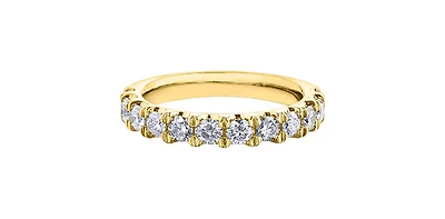 10K Yellow Gold 1.0cttw Diamond Band
