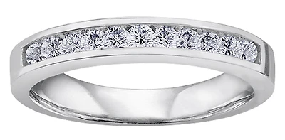 14K White Gold 1.50cttw Diamond Channel Set Band