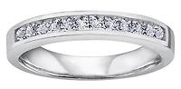 14K White Gold 1.50cttw Diamond Channel Set Band - 4.5