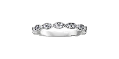 10K White Gold 0.20cttw Diamond Band