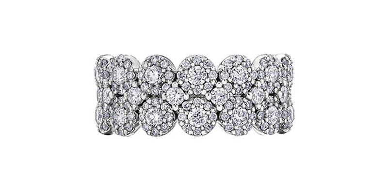 10K White Gold 1.14 cttw Diamond Ring