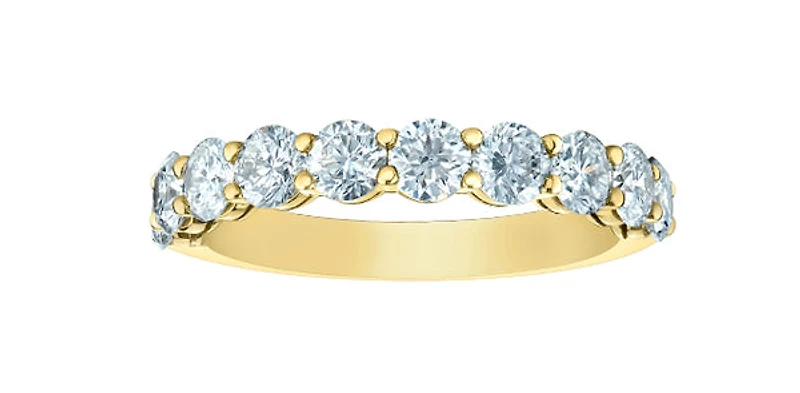 14K Yellow Gold 1.50cttw Lab Grown Diamond Band - /