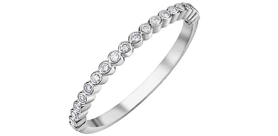 10K White Gold 0.12cttw Diamond Band
