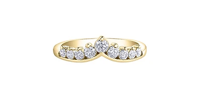 14K Yellow Gold 0.50cttw Diamond Ring - / 4.5