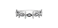 10K White Gold 0.11 cttw Diamond Ring - 4.5 /