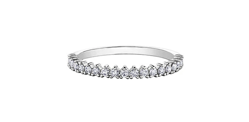 10K White Gold White Topaz Ring