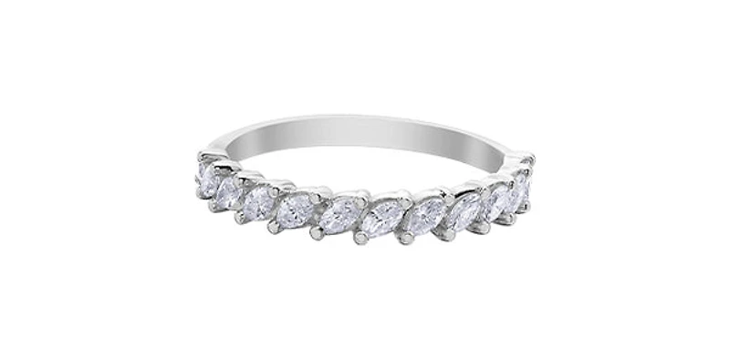 14K White Gold 0.50cttw Diamond Ring