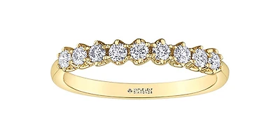 14K Yellow Gold 0.36cttw Canadian Diamond Ring - / 4.5