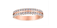 10K Rose Gold 0.50cttw Diamond Ring - 4.5