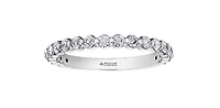 18K White Gold & Palladium Alloy (hypoallergenic) 0.60cttw Canadian Diamond Band
